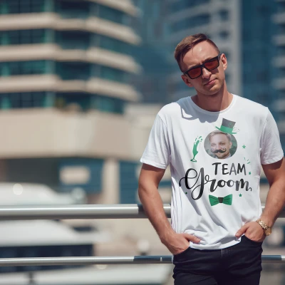 Tricou personalizat pentru petrecerea burlacilor - Team groom