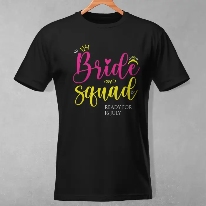 Tricou personalizat pentru petrecerea burlacitelor - Bride squad