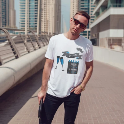 Tricou personalizat pentru petrecerea burlacilor - For the Groom