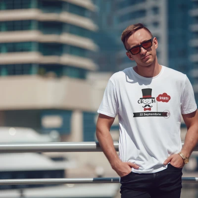 Tricou personalizat pentru petrecerea burlacilor - Groom party