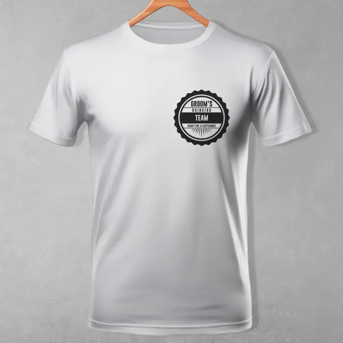 Tricou personalizat pentru petrecerea burlacilor - Drinking Team