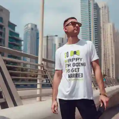 Tricou personalizat pentru petrecerea burlacitelor - So happy
