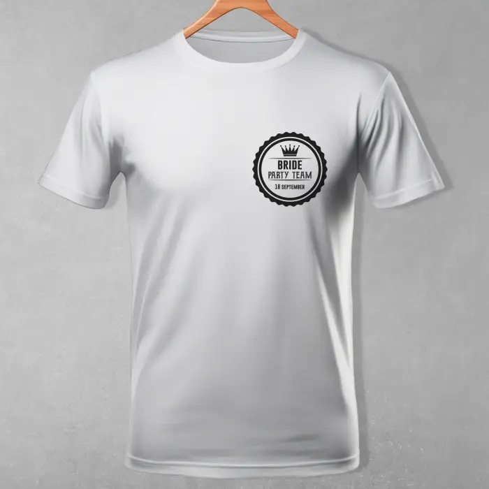 Tricou personalizat pentru petrecerea burlacitelor - Bride party team