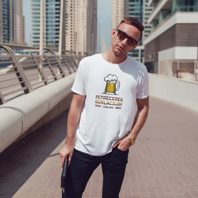 Tricou personalizat pentru petrecerea burlacilor - Groom Beer