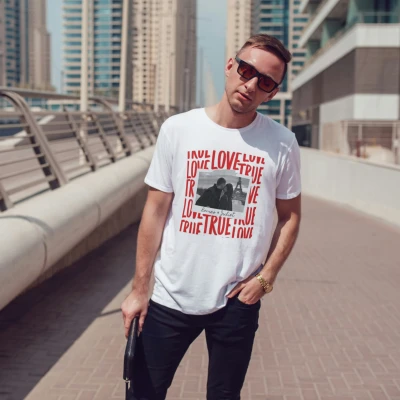 Tricou Personalizat pentru Barbati - Polaroid true Love