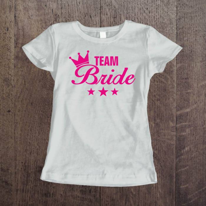 Tricou personalizat pentru petrecerea burlacitelor - Time Bride