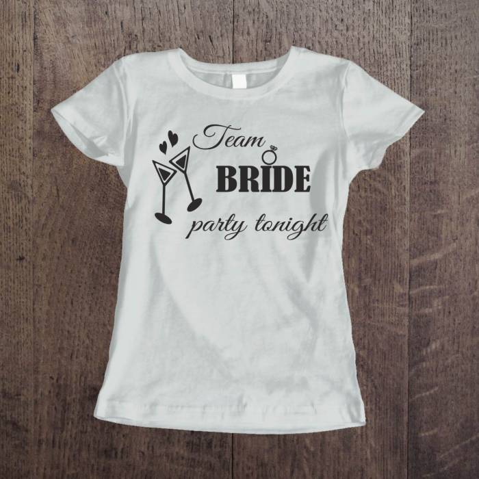 Tricou pentru burlacite personalizat - Echipa Miresei