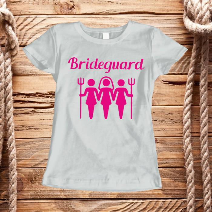 Tricou personalizat pentru petrecerea burlacitelor - Brideguard