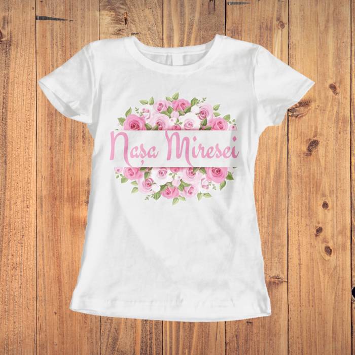 Tricou pentru burlacite personalizat - Nasa miresei