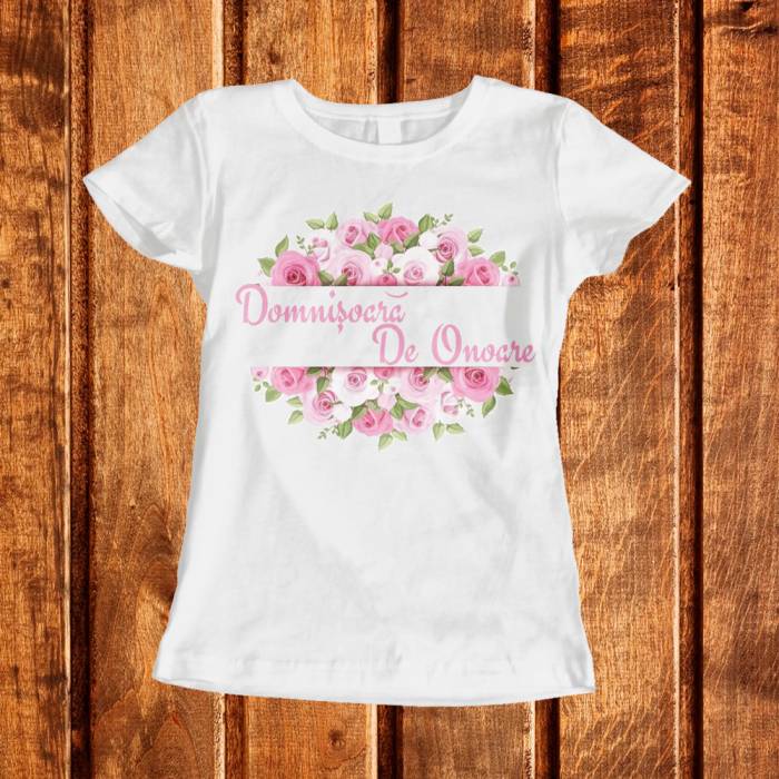 Tricou pentru burlacite personalizat - Domnisoara de onoare