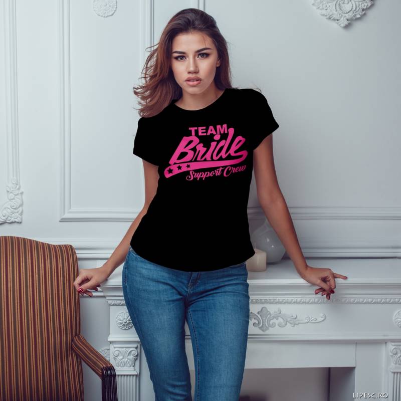 Tricou pentru burlacite personalizat - Support Bride Crew