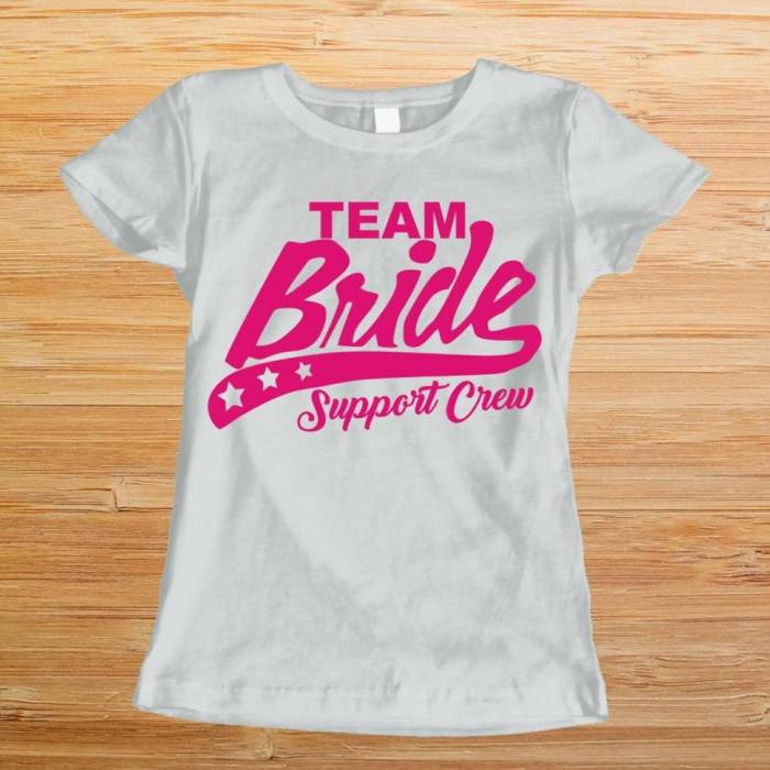 Tricou pentru burlacite personalizat - Support Bride Crew