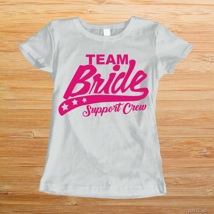 Tricou pentru burlacite personalizat - Support Bride Crew