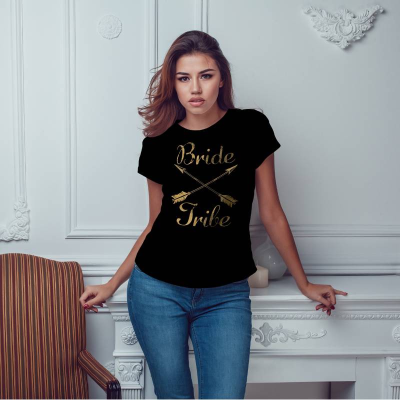 Tricou pentru burlacite personalizat - Bride Tribe