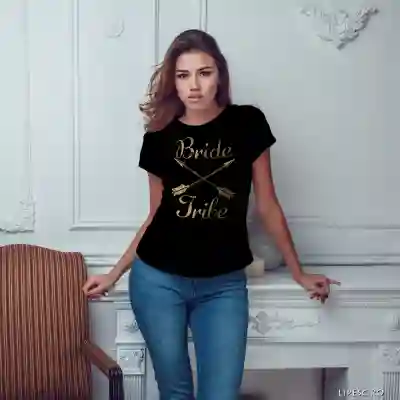 Tricou pentru burlacite personalizat - Bride Tribe