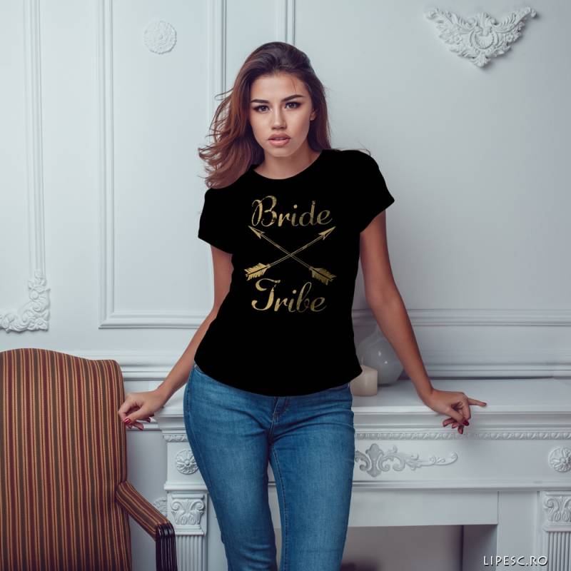 Tricou pentru burlacite personalizat - Bride Tribe