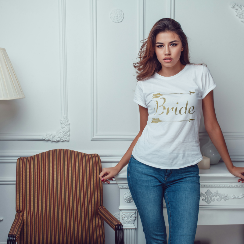 Tricou personalizat pentru petrecerea burlacitelor - Mireasa