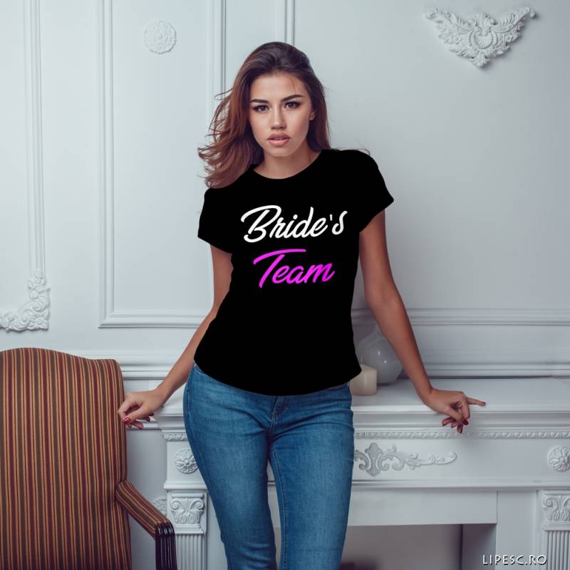 Tricou pentru burlacite personalizat - Bride's team
