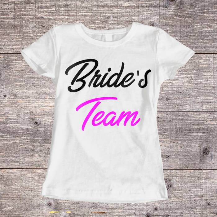 Tricou pentru burlacite personalizat - Bride's team