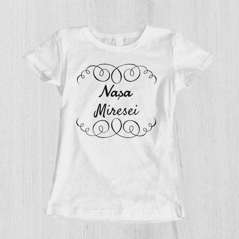 Tricou pentru burlacite personalizat - Nasa miresei