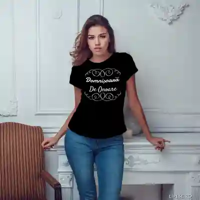 Tricou pentru burlacite personalizat - Domnisoara de onoare