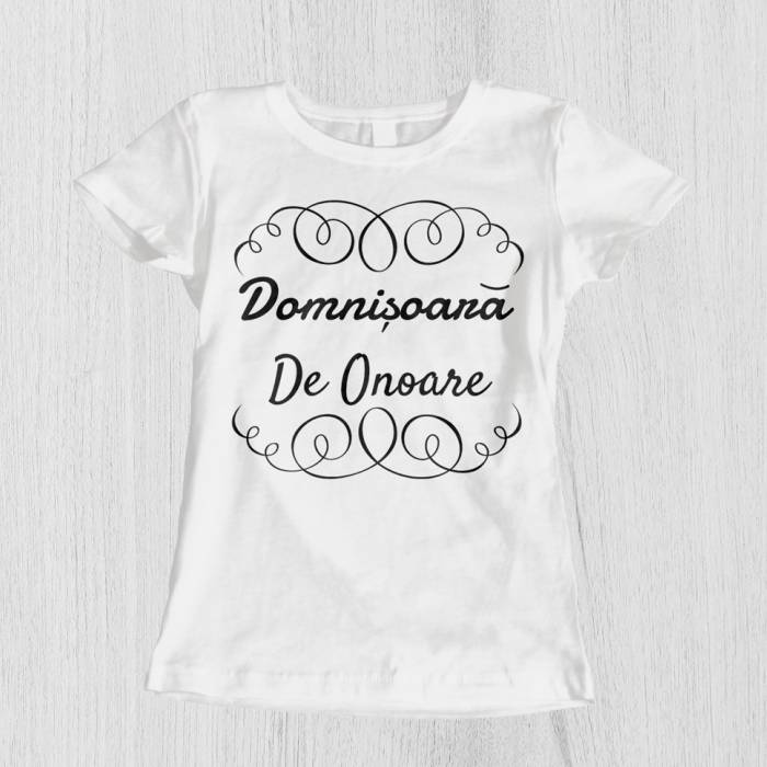 Tricou pentru burlacite personalizat - Domnisoara de onoare