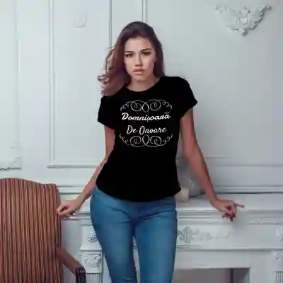 Tricou pentru burlacite personalizat - Domnisoara de onoare