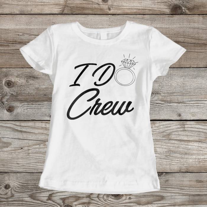 Tricou pentru burlacite personalizat - I do crew