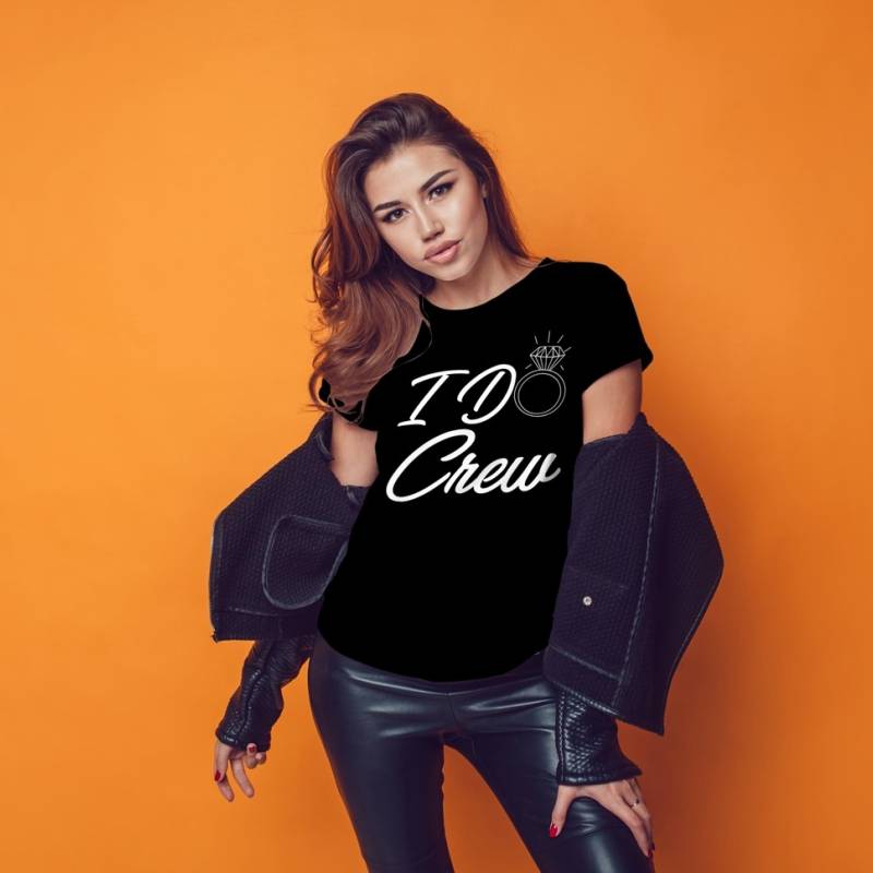 Tricou pentru burlacite personalizat - I do crew