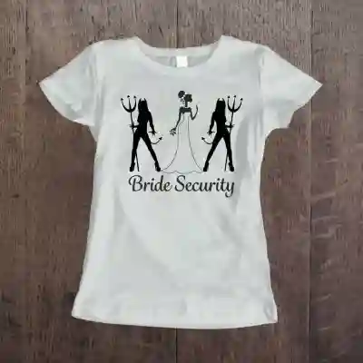 Tricou pentru burlacite personalizat - Bride Security