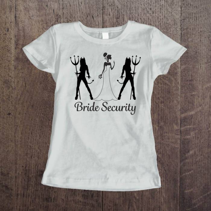 Tricou pentru burlacite personalizat - Bride Security