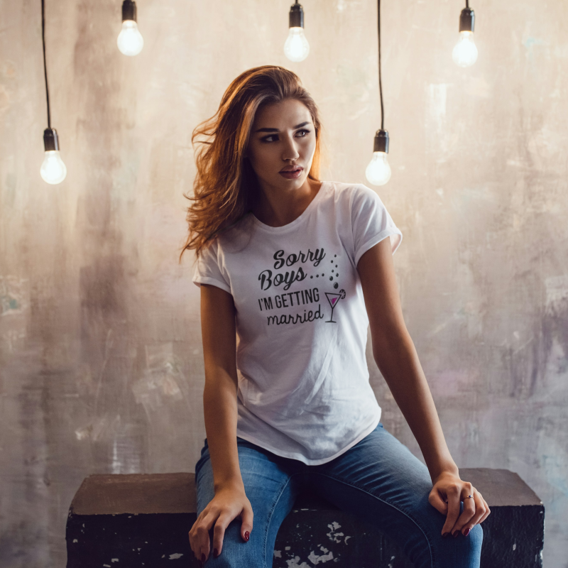 Tricou personalizat pentru petrecerea burlacitelor - I'm getting married