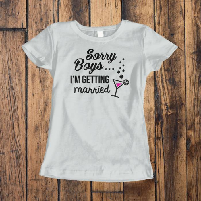Tricou personalizat pentru petrecerea burlacitelor - I'm getting married