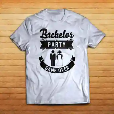 Tricou personalizat pentru petrecerea burlacilor - Game over