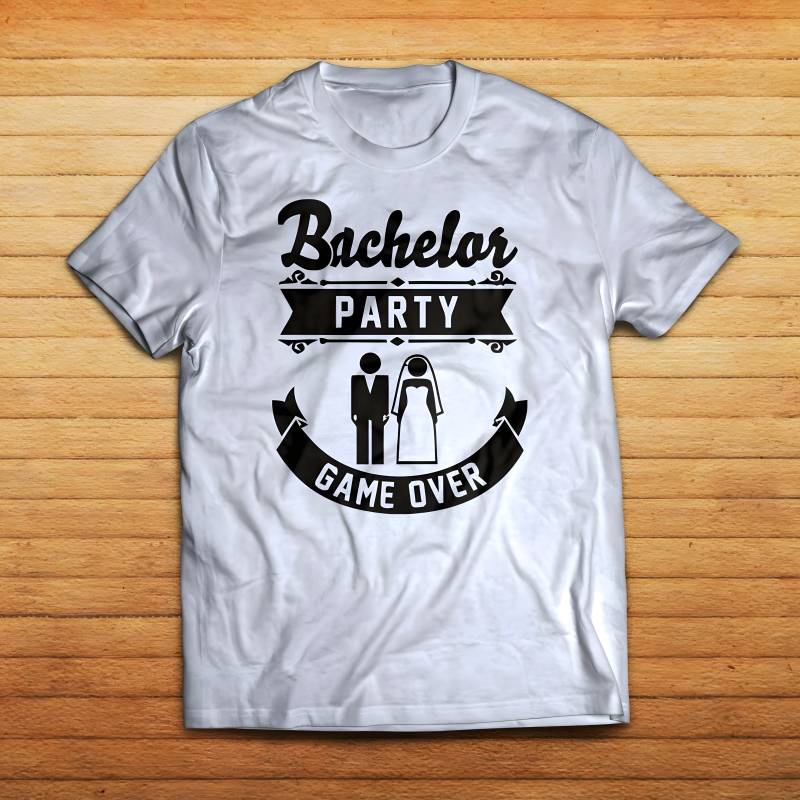 Tricou personalizat pentru petrecerea burlacilor - Game over