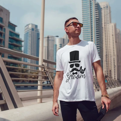 Tricou personalizat pentru petrecerea burlacilor - Groom