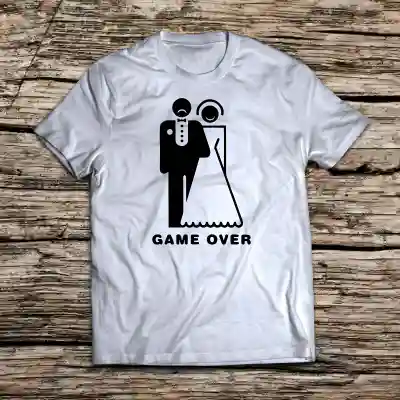 Tricou personalizat pentru petrecerea burlacilor - Game over