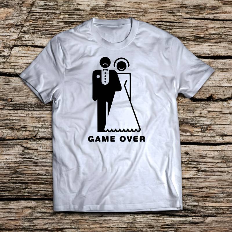 Tricou personalizat pentru petrecerea burlacilor - Game over