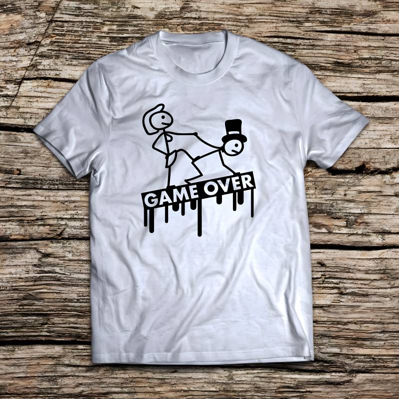 Tricou personalizat pentru petrecerea burlacilor - It’s all over