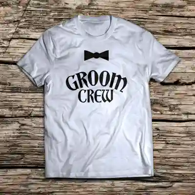 Tricou personalizat pentru petrecerea burlacilor - Groom Crew
