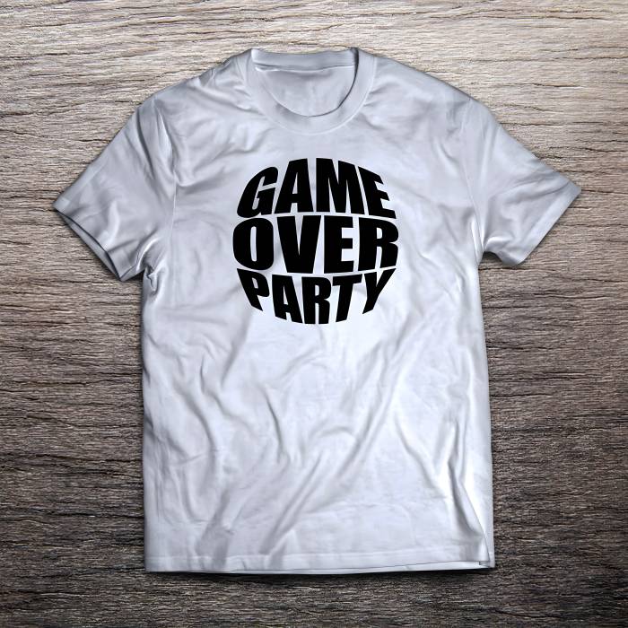 Tricou personalizat pentru petrecerea burlacilor - Game Over Party