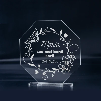 Trofeu personalizat - Cea mai buna sora