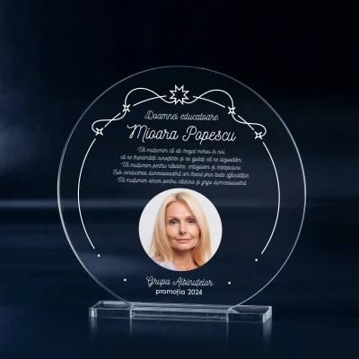 Trofeu personalizat - Doamna educatoare