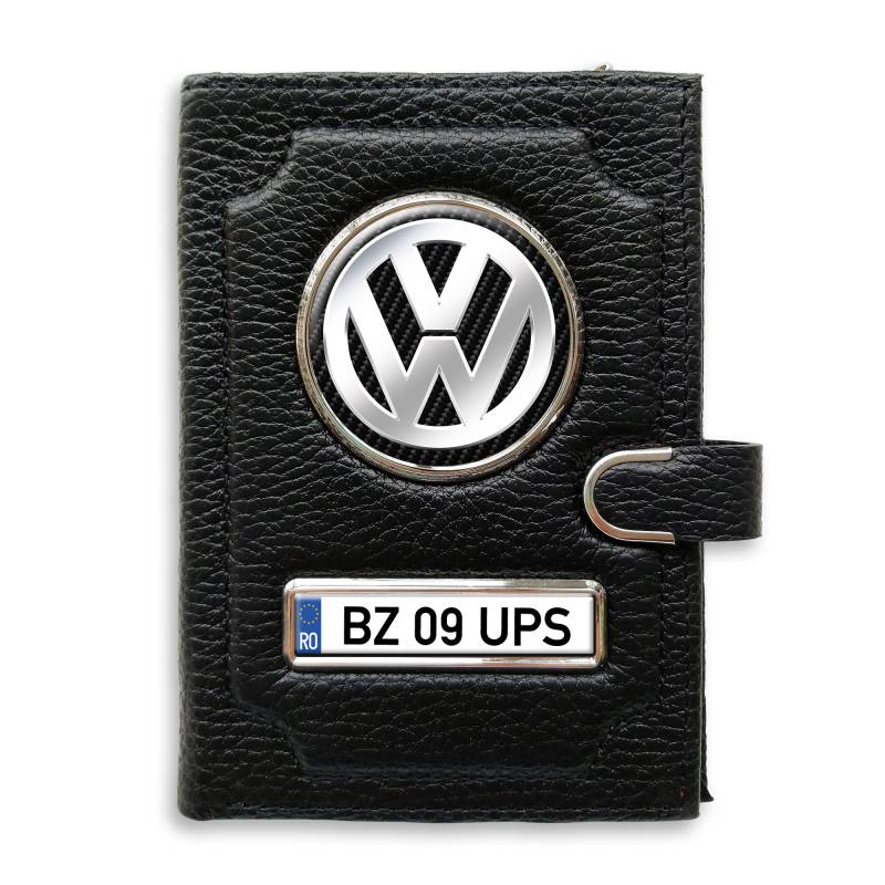 Portofel cu compartiment pentru bani cu clema Volkswagen Silver