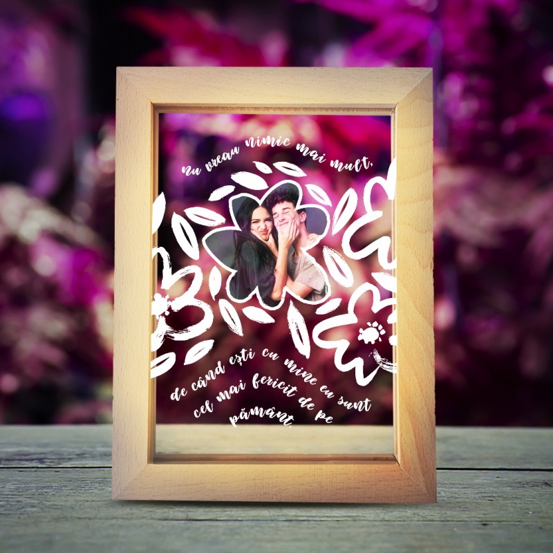 Rămă foto luminoasă - Cel mai fericit de pe pământ