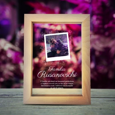 Rămă foto luminoasă - Family