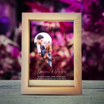 Ramă foto luminoasă – Constelații