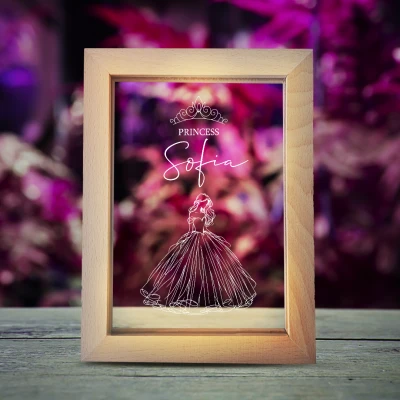 Ramă foto luminoasă – Princess