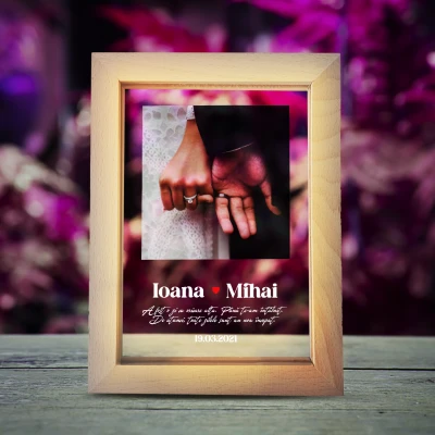 Ramă foto luminoasă – Don't Miss This Date