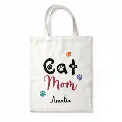 Sacosa Personalizata - Cat Mom